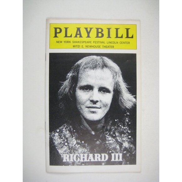Richard III Playbill 1974 Michael Moriarty William Shakespeare Patrick Hines - Picture 1 of 6